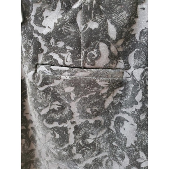 Alfani Women's Black Brocade Rayon Mid Rise Pull on Straight Casual Pant 22W - Picture 5 of 10